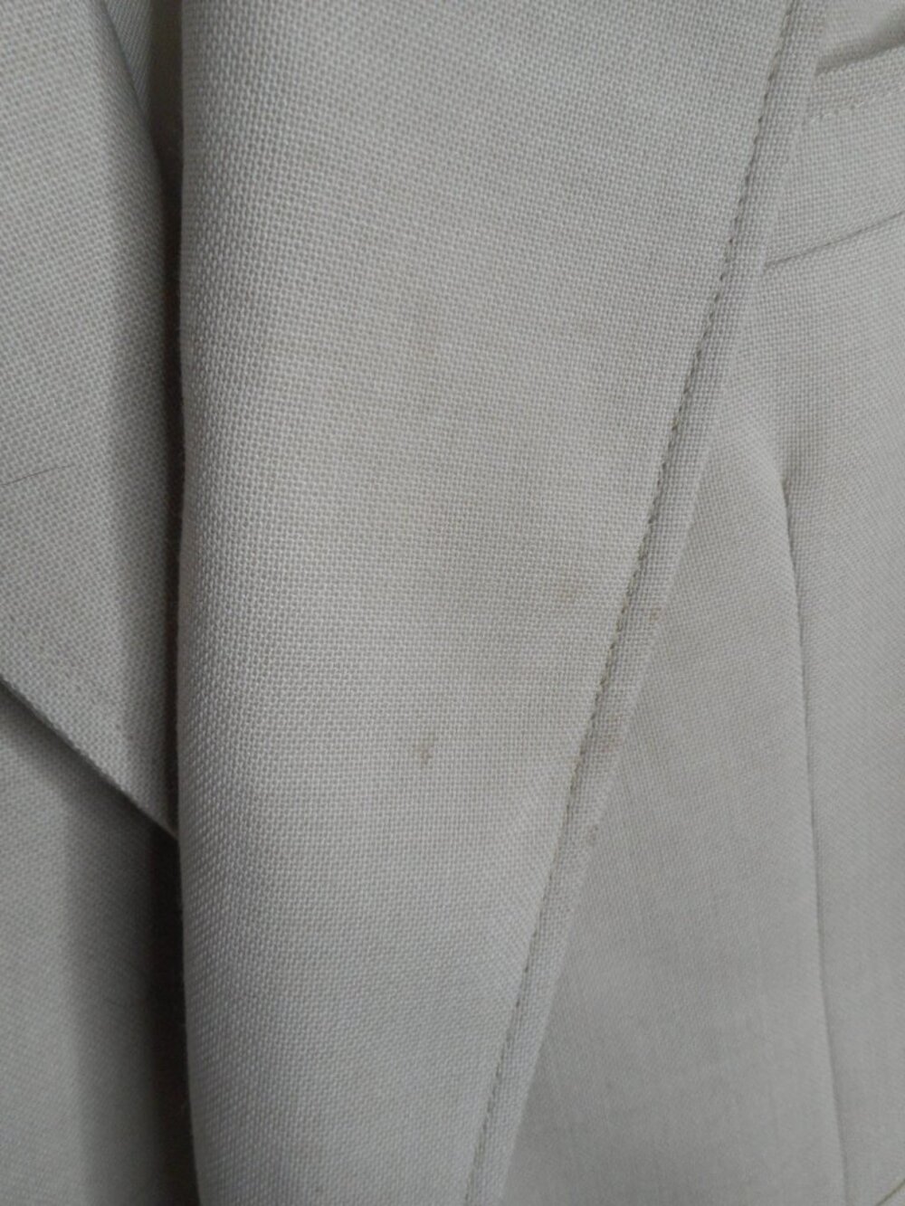 Vintage Cross Winsor Mens Beige Sport Coat 2 Button Front Long Sleeve Size 46S - Picture 10 of 10